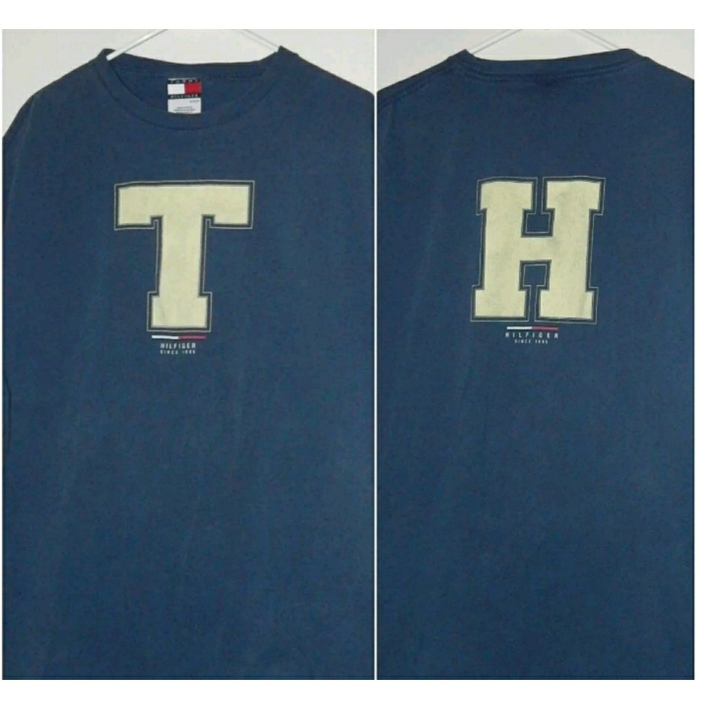 Tommy Hilfiger "TH" 90s Vintage Mens Crew Neck 